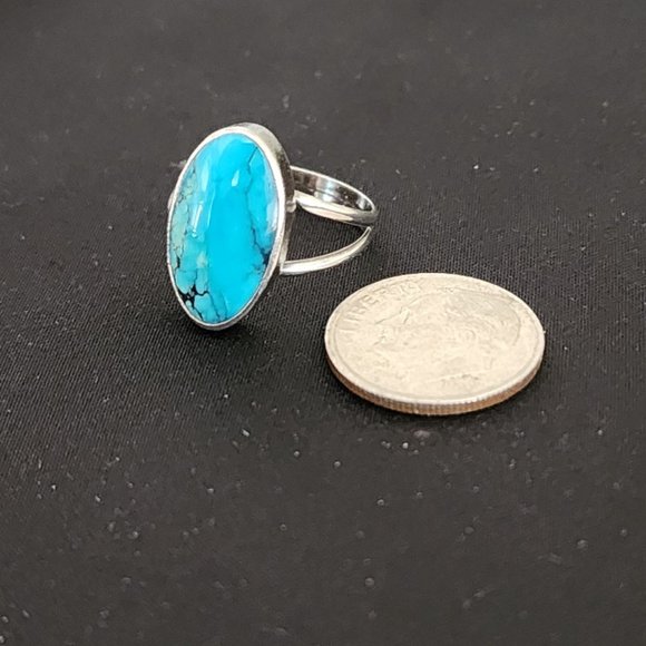 Turquoise Split Shank Ring - Picture 7 of 11